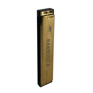ساز دهنی مدل هارمونیکا 24 سوراخ طلایی Harmonica 24-hole -اسباب بازی